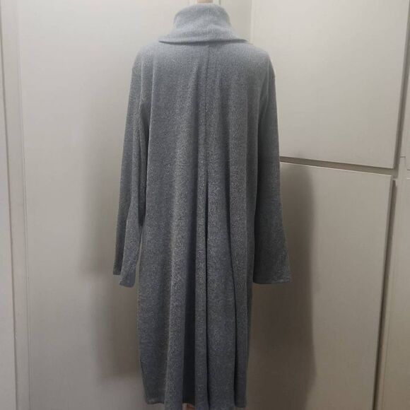 EVRI Light Grey Ribbed Knit Swing Dress, 3XL, NWOT - Picture 6 of 10